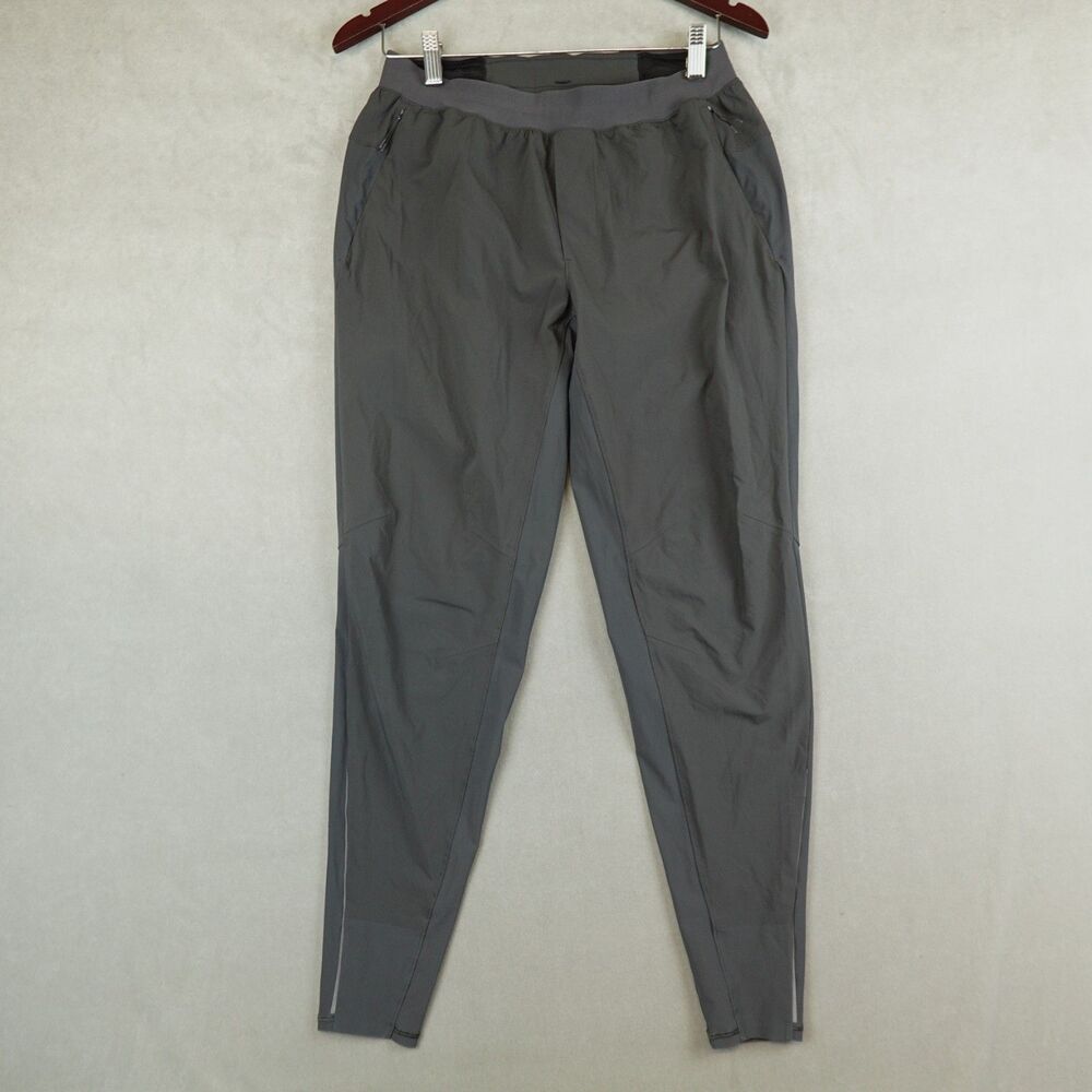 lululemon Surge Hybrid Pant Reflective Running Grey Mens Size Medium Tapered